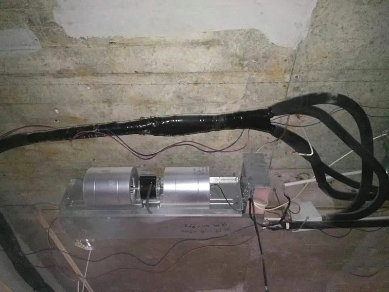 长沙中央空调不规范的安装效果图