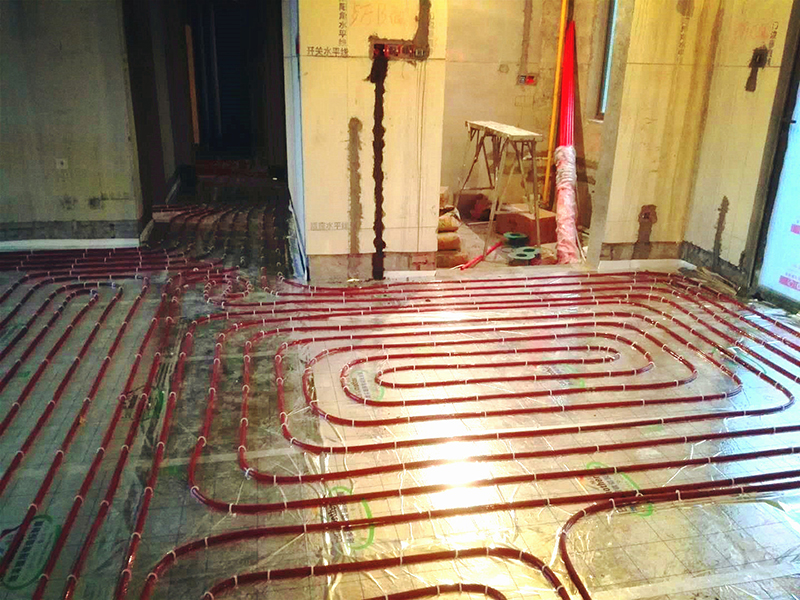 长沙云顶梅溪湖采暖施工案例图