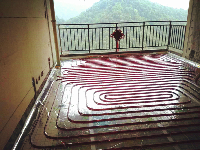 长沙云顶梅溪湖采暖施工案例图