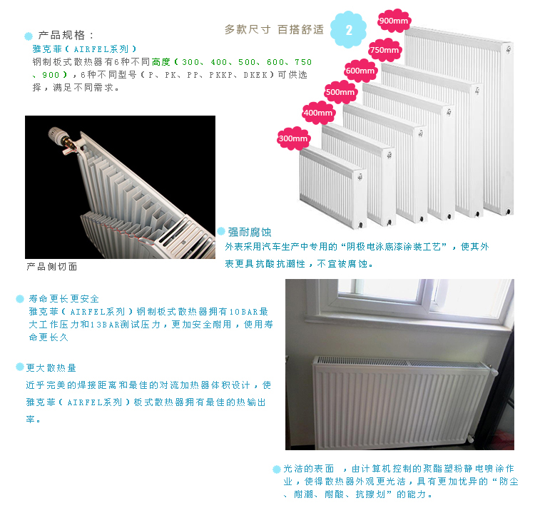 长沙雅克菲暖气片图